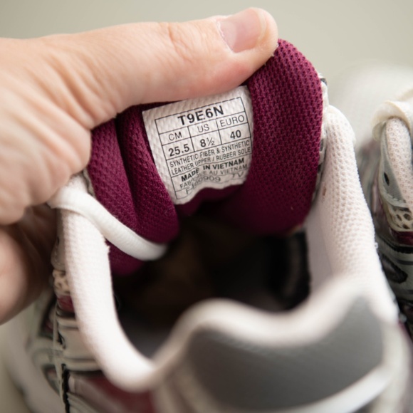 Asics Gel Equation 3 Womens 8.5 Athletic Running Shoes White Purple Asics Shoes - Picture 5 of 7